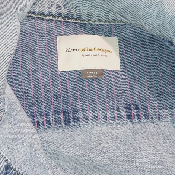 Pilcro Light Blue Denim Jean Jacket - Picture 5 of 5
